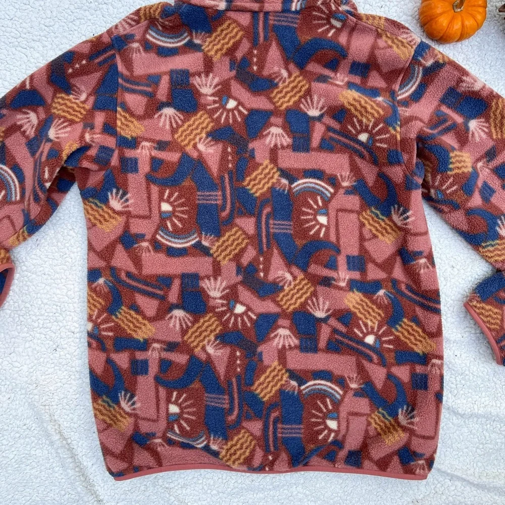 Patagonia Synchilla Snap T Fleece Pullover in Canyon Block Sisu Brown - Picture 10 of 12